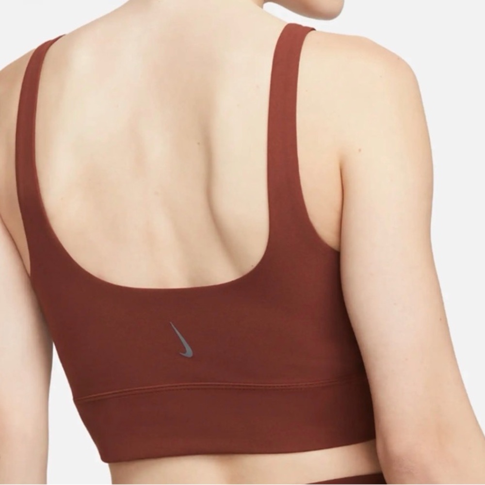 Nike Yoga Luxe Oxen Brown Crop Top
